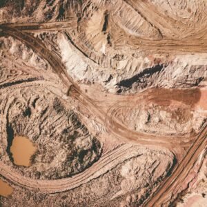 aerial photo of desert